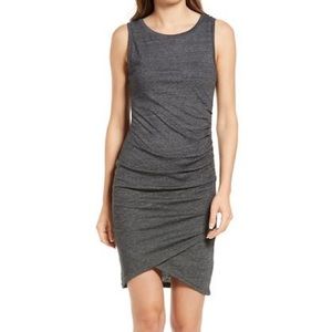 Nordstrom TREASURE & BOND Ruched Side Blue Sleeveless Dress.  size: M